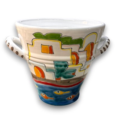 Secchiello Porta-ghiaccio ceramica Dammusi desimone Secchiello Porta-ghiaccio ceramica Dammusi desimone